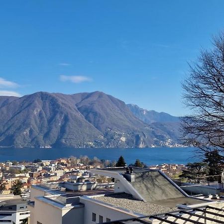 Lugano Lakeview Apartment Private Parking & Self Check-In Buitenkant foto