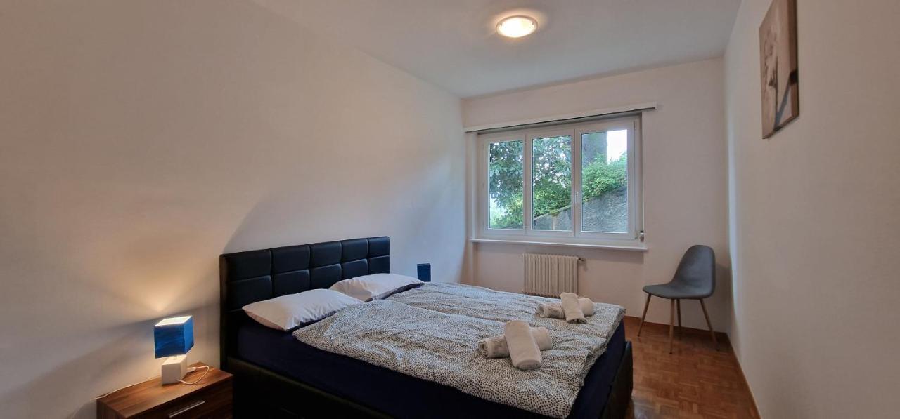 Lugano Lakeview Apartment Private Parking & Self Check-In Buitenkant foto