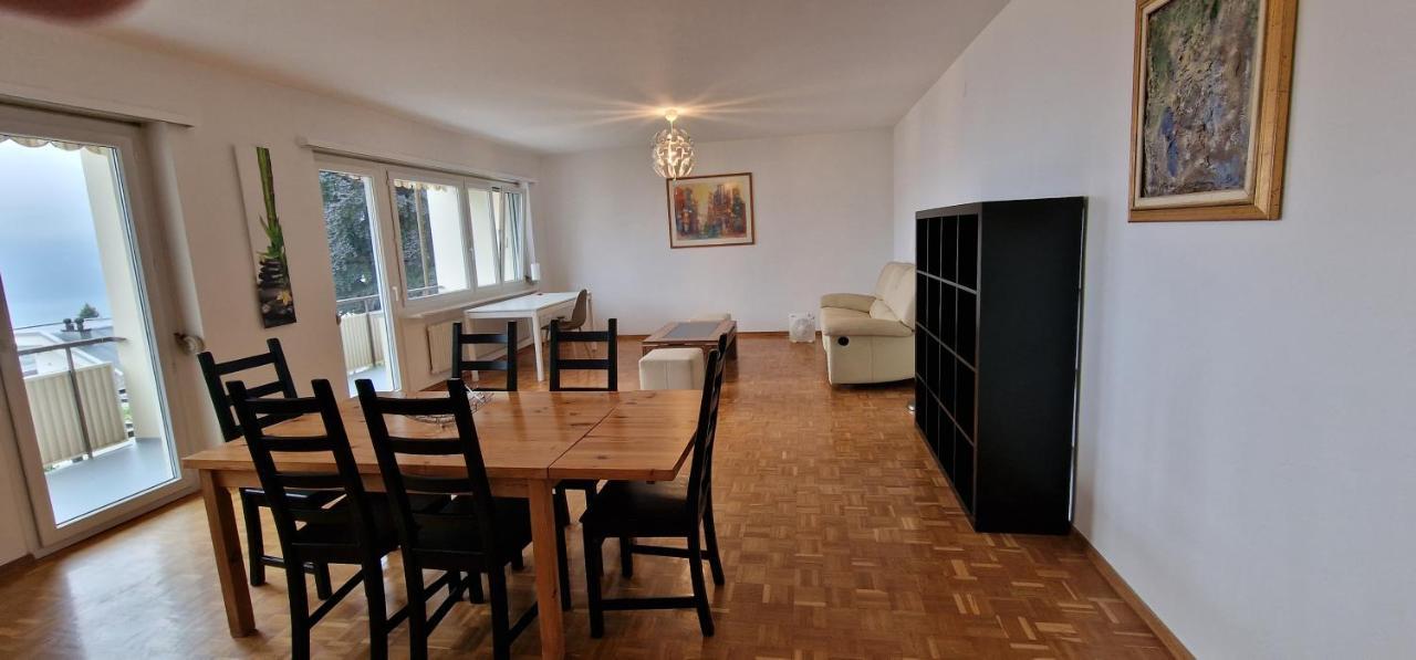 Lugano Lakeview Apartment Private Parking & Self Check-In Buitenkant foto